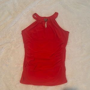 White House Black Market Coral halter top